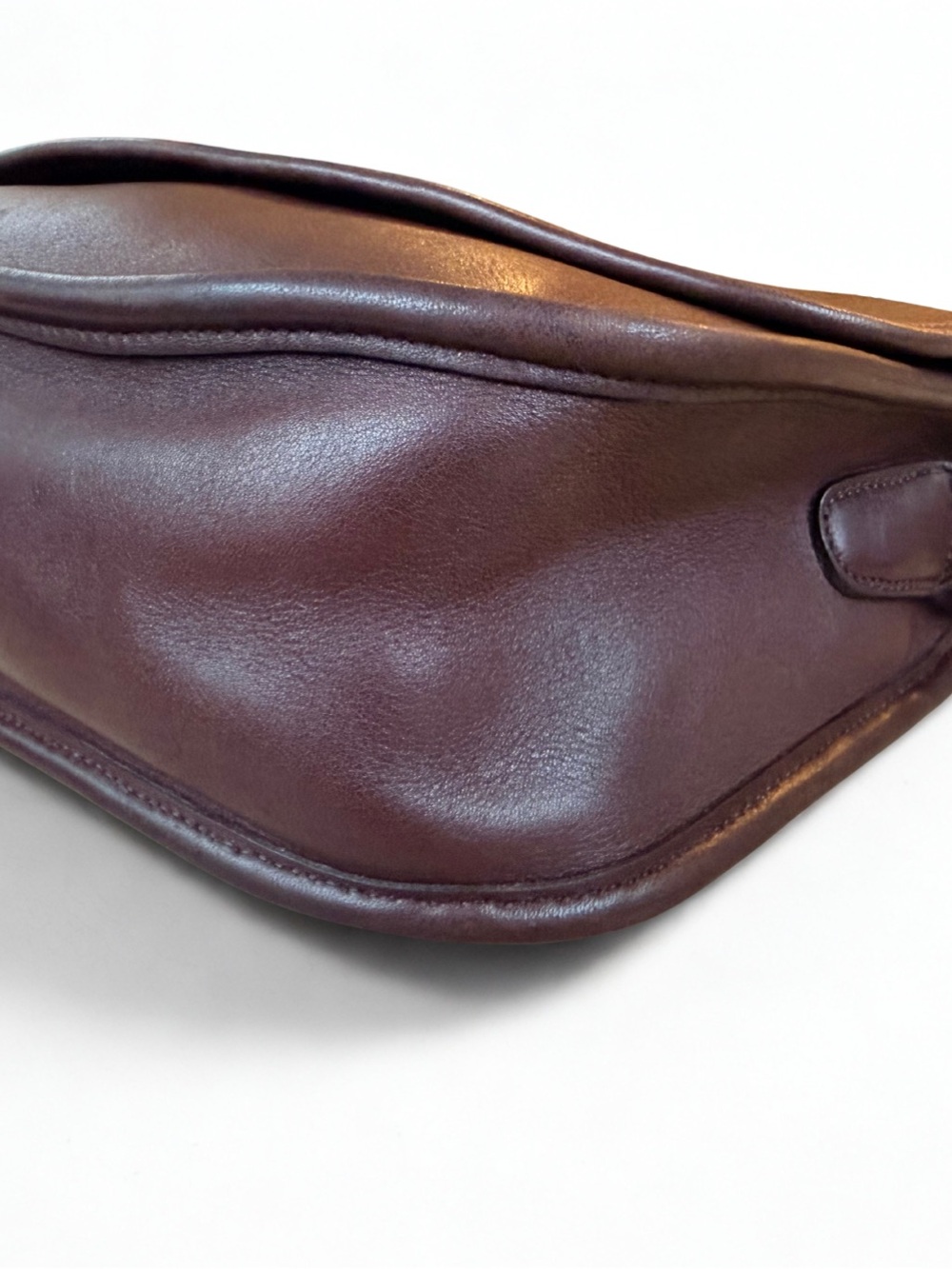 COACH 🌟👜 Pristine Vintage Mahogany Leather City Bag 9790 Crossbody w/ Dust Bag - Picture 4 of 11